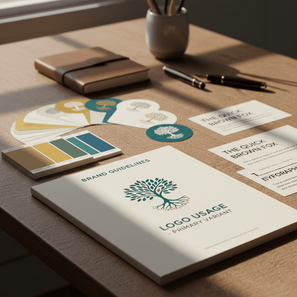 Brand identity package materials